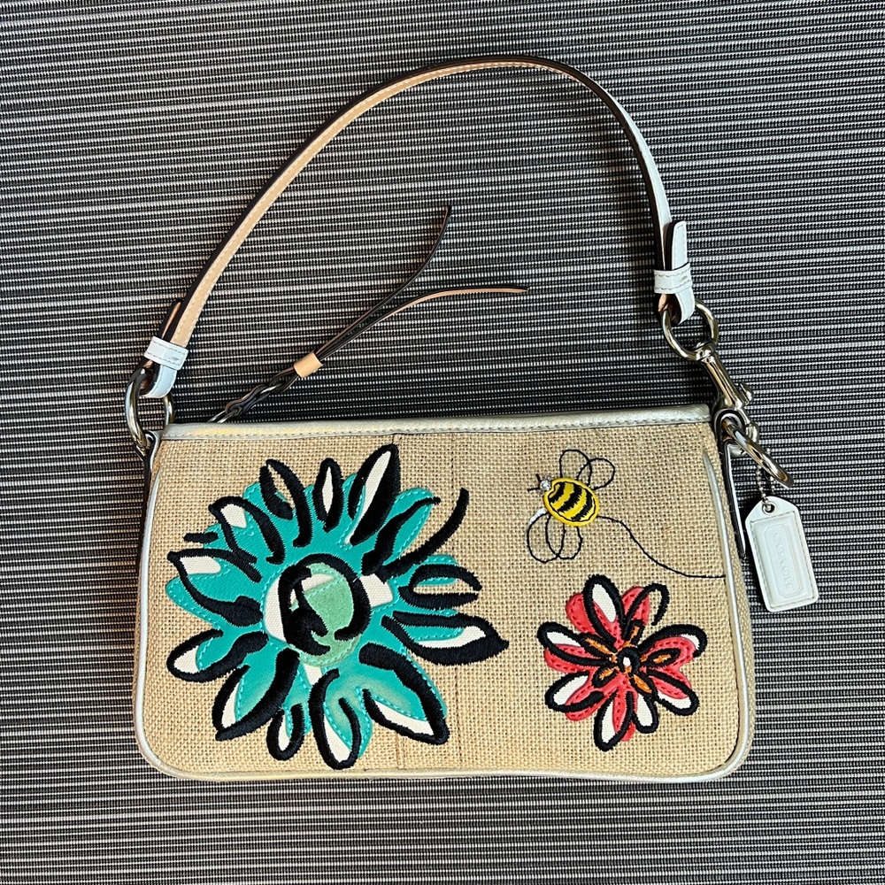 *like new* Coach mini purse (floral)